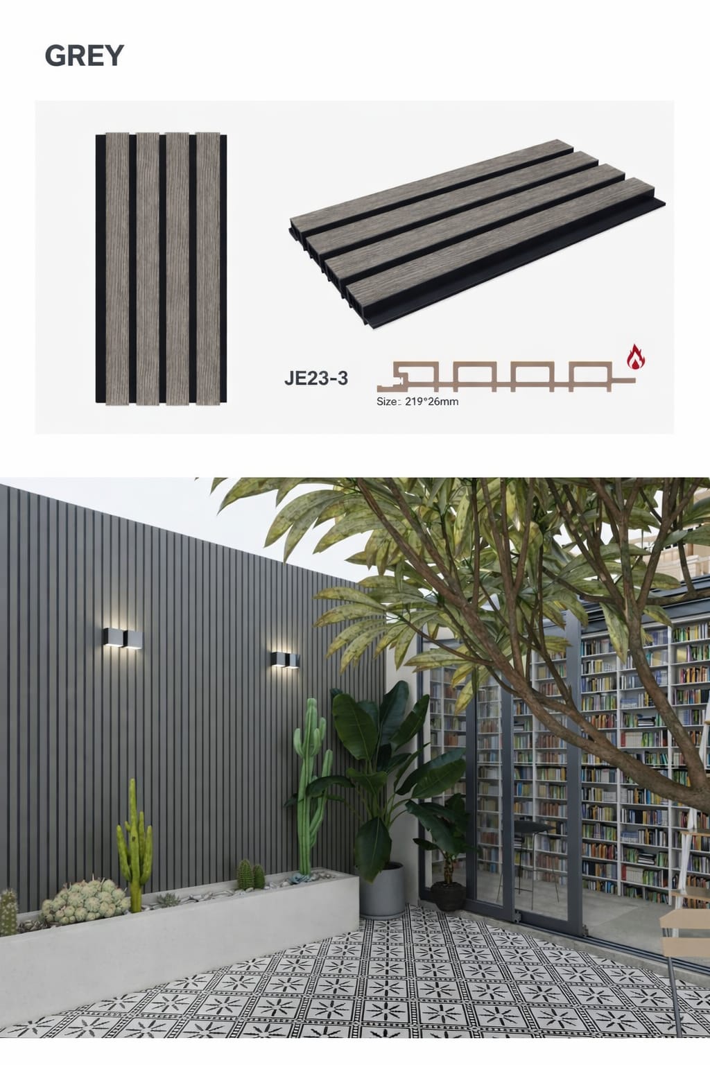 Wpc External Ceiling Cladding WPC External Cladding | Weather-Resistant Wall Panels | Supreme Turf